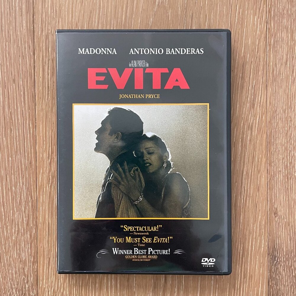 Evita DVD Video Movie 1996 Madonna Andrew Lloyd Webber Eva Peron Buena Vista